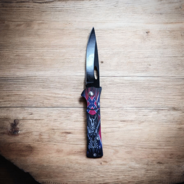 7358 Cuchillo Camping Diseño London en Blíster