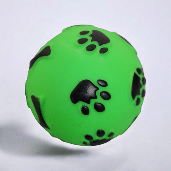 7197 Pelota Huellitas Goma Pet Toy