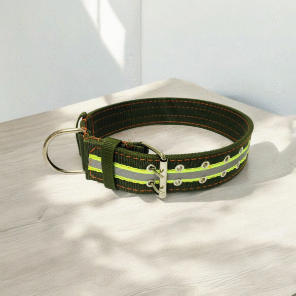 7231 Collar Doble Hebilla C/torcedor y Cinta Reflectante GRANDE (80x5cm)