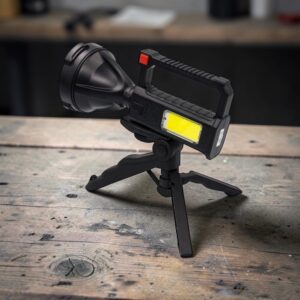 7829 Linterna con Baliza LED / Trípode RECARGABLE