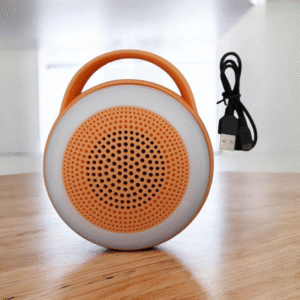 7868 Parlante con Luces FULL LED Redondo Bluetooth Recargable