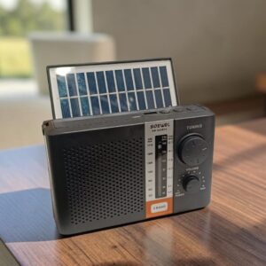 7877 Radio AM/FM Solar SEVEL Recargable con Panel Solar