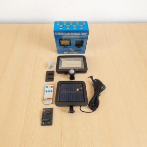 7836 Foco LED Solar con Sensor Panel Independiente