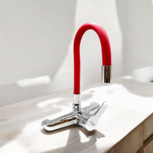 7630 Monocomando Cocina Fexible Rojo