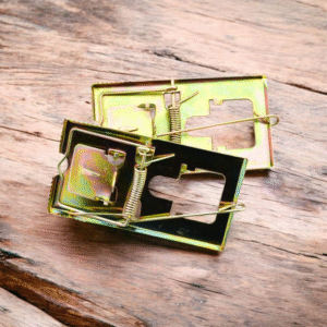3062 - Set 2 trampas metálicas ratón 10x5 cm.