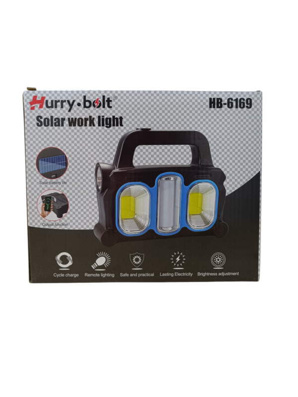 7826 Linterna Solar Multifuciones LED Blue RECARGABLE - Imagen 4