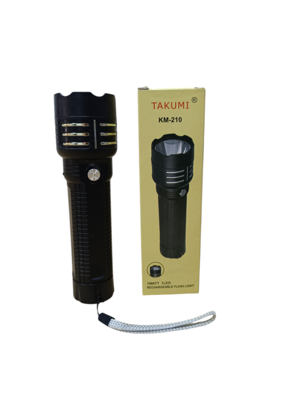 3424 Linterna led recargable KM-210 de 16cm - Imagen 2