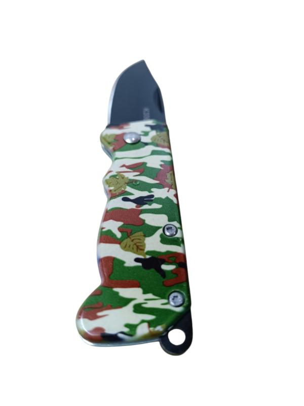 7384 Cuchillo Camping Camuflado Marrón en Blister - Imagen 2