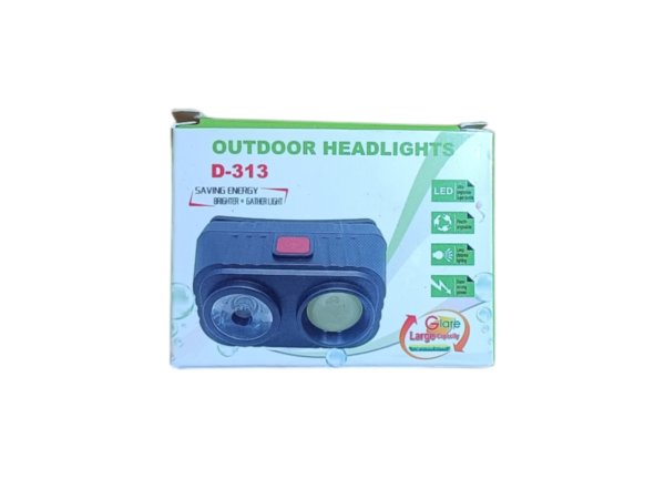 7295 Linterna Minero Doble LED Recargable D-313 - Imagen 2