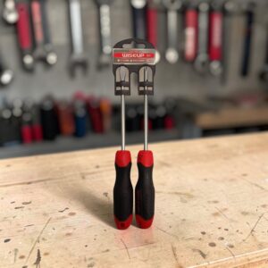 4525 Set de 2 Destornilladores Mango Negro WISEUP