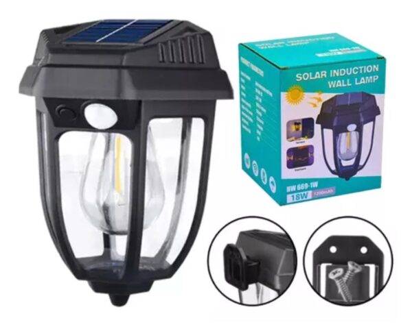 8046 Farol LED Solar Exterior HW 669 - 18W