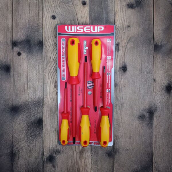4520  Set de 5 Destornilladores Bicolor WISEUP