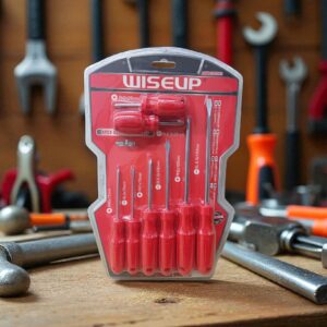 4521 Set de 8 Destornilladores Línea Roja WISEUP