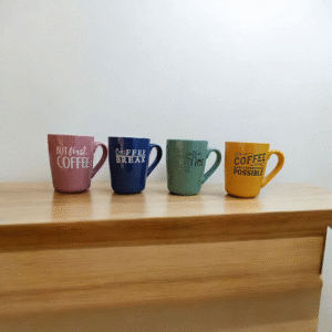 4068 Taza lisa de ceramica coffe 8.5 cm x 11.5 cm alto