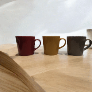 4074 Taza de ceramica lisa 9 cm x 9.5cm alto