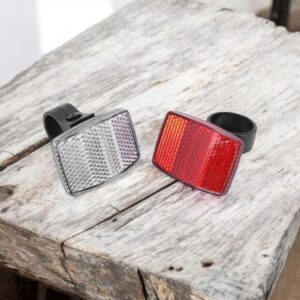 3799 Set 2 reflectores para bicicleta (rojo y blanco)