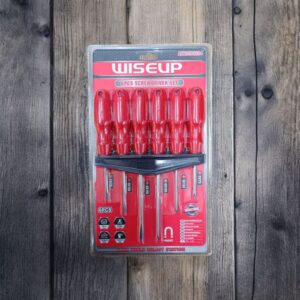 4553 Set de 6 Destornilladores ROJO WISEUP