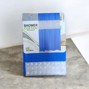 3333 Cortina de baño 1.80 x 1.80 franja trasparente