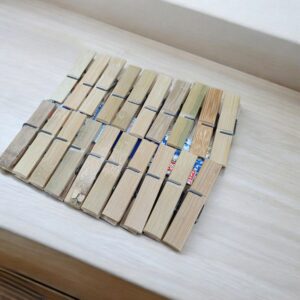 1810 SET de 20 palillos de madera 14x12cm