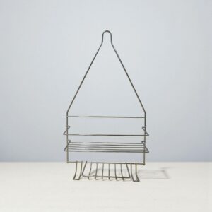 3023 Porta shampoo cromado 2 estantes y jabonera 25×44 cm