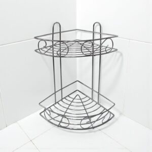 2062 Rack triangular de metal 2 estantes