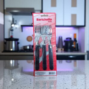 9526 Juego Barichello tenedor X 3 Negro
