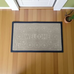 4003 Alfombra Rect. Antideslizante 75x45cm Borde Goma