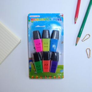 3915 Set de 6 resaltadores fluor MINI