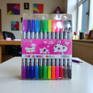 3882 Set de 12 marcadores de colores doble punta