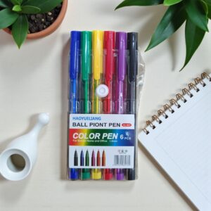 3888 Set de 6 lapiceras de colores