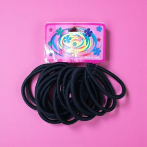 2676 Set 20 gomitas negras super finitas 7cm