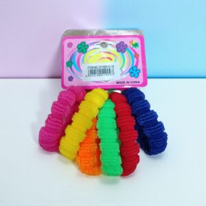 2891 Set 6 gomitas para pelo colores (5cm)