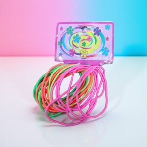 2743 Set 20 gomitas p/pelo finitas colores 7cm
