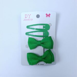 2937 Set 4 broches (2 sapitos, 2 pinzas c/moño) 5x2,5cm (venta mínima 12 unidades)