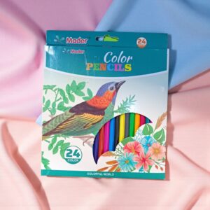 4165 Set 24 lápices largos colores