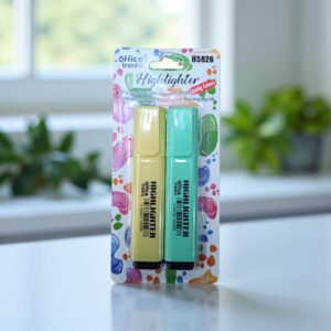 3907 Set de 2 resaltadores fluor PASTEL