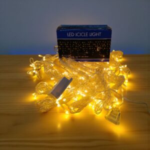 4244 Cortina de Luces LED 1.5X1.5 calida 220v