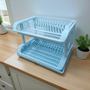 2241  Escurre platos doble con bandeja-49x35x38