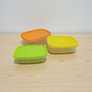 1774 SET 3 tuppers rectangulares 24x17cm