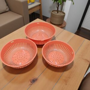 2807 Set 3 coladores plastico (21 , 25 y 27cm)