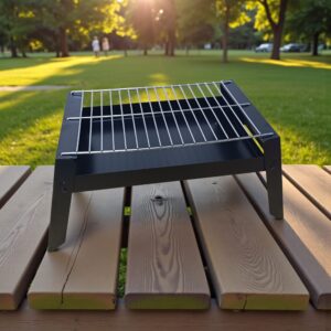 4270 Parrilla portátil plegable a carbón 23x49