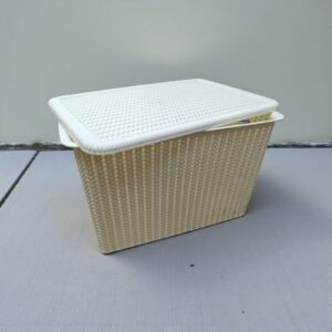3201 Canasto plastico con tapa 41x27x25,5cm