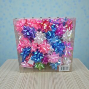 2453 SET 72 Moños de cinta para regalo (caja 22x22cm)