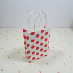 3716 Bolsa para regalo papel lunares 20,5x15cm (Vta mínima 12unid)