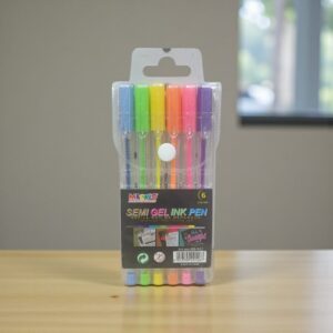 3891 Set de 6 lapiceras de colores GEL