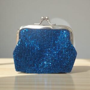 4225 Monedero brillos con broche 9x7.5cm
