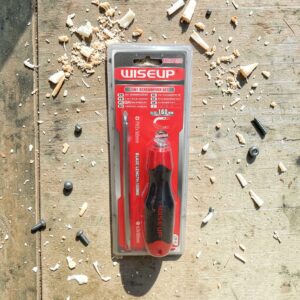 4589 Destornillador Intercambiable PRO M/Rojo y Negro WISEUP