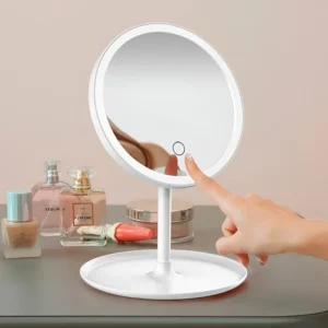 4310 Espejo redondo luz led 17cm recargable 3 modos