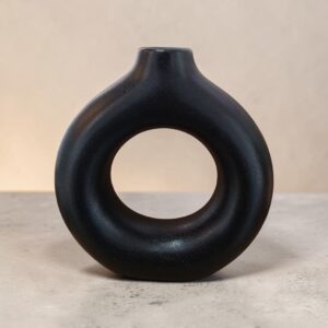 45005 Florero Céramica Donut 18x17cm