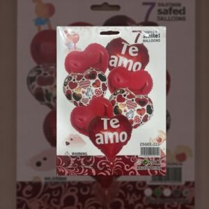 45069 Set de 7 Globos inflables Te Amo